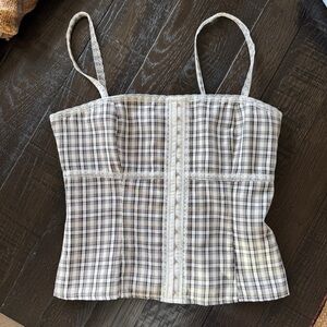 Plaid Spaghetti Strap Top